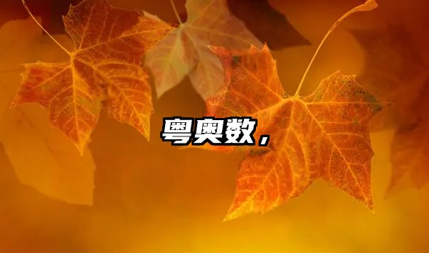 粵奧數(shù)，